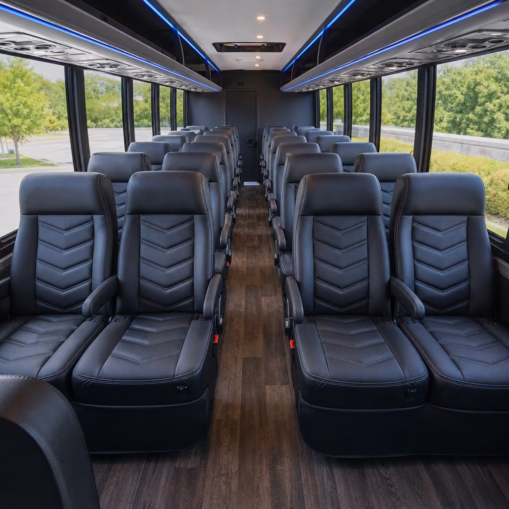 15-35 Passenger Minibus Interior