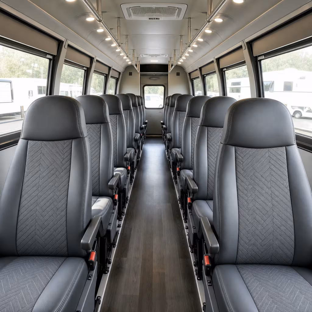 15-35 Passenger Minibus Interior
