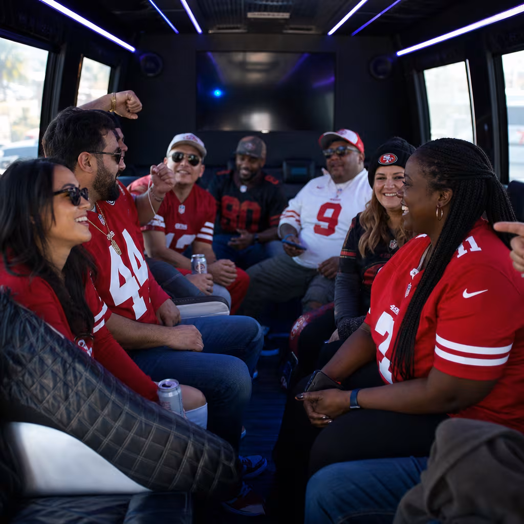 San Francisco Sporting Event Transportation fleet vehicle